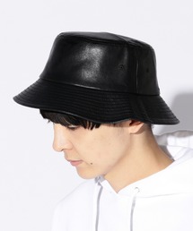 BeAMS DOT | 【WEB限定】BeAMS DOT / サイズ調節可能 フェイクレザー バケットハット(ハット)