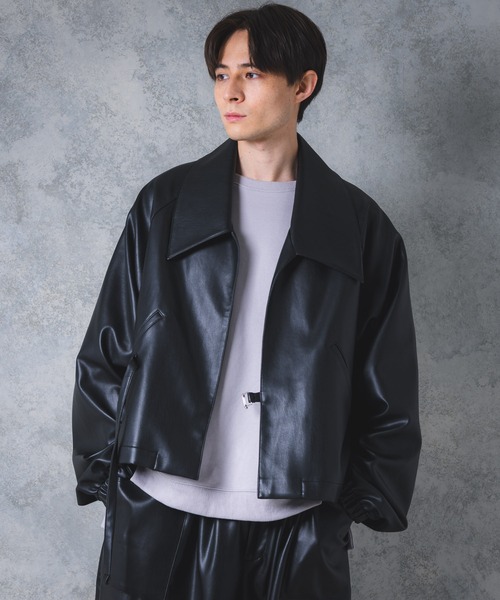 累計1万枚突破!/柔らかく軽い着心地◎】ヴィンテージPUレザー