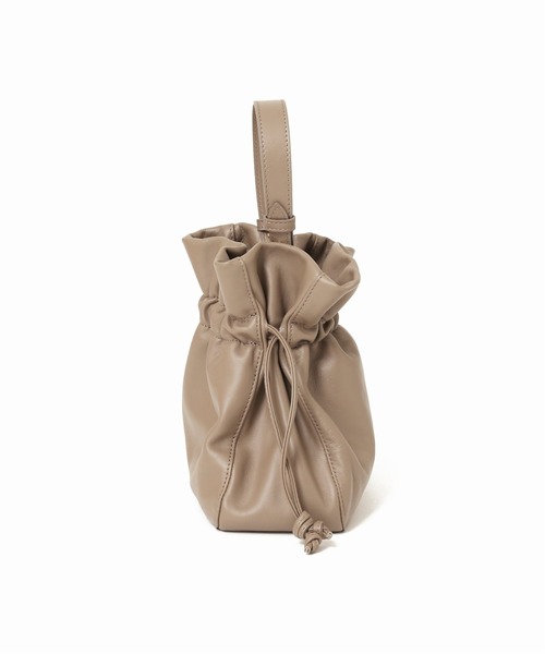 SLOBE IENA（スローブイエナ）の「【MARCO BIANCHINI/マルコ・ビアンキーニ 】巾着ハンドバッグ◆（ハンドバッグ・レディース・ベージュ/レッド・FREE）」の9枚目の写真