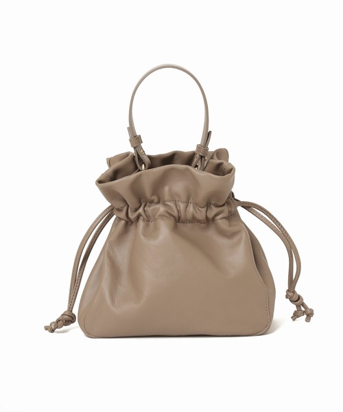 SLOBE IENA（スローブイエナ）の「【MARCO BIANCHINI/マルコ・ビアンキーニ 】巾着ハンドバッグ◆（ハンドバッグ・レディース・ベージュ/レッド・FREE）」の14枚目の写真