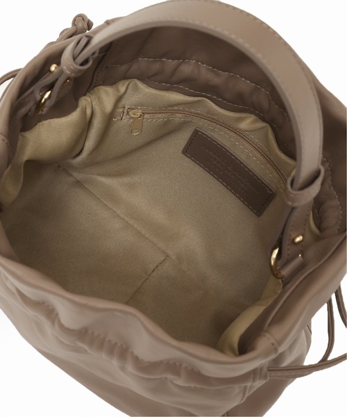 SLOBE IENA（スローブイエナ）の「【MARCO BIANCHINI/マルコ・ビアンキーニ 】巾着ハンドバッグ◆（ハンドバッグ・レディース・ベージュ/レッド・FREE）」の5枚目の写真