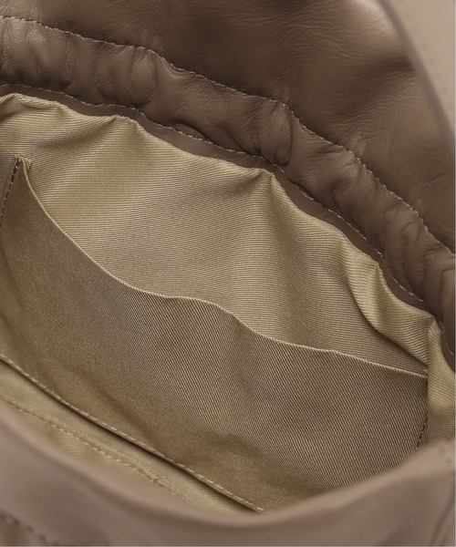 SLOBE IENA（スローブイエナ）の「【MARCO BIANCHINI/マルコ・ビアンキーニ 】巾着ハンドバッグ◆（ハンドバッグ・レディース・ベージュ/レッド・FREE）」の3枚目の写真