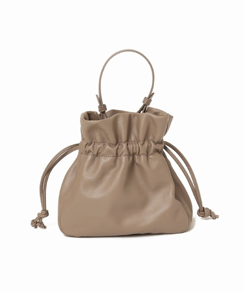 SLOBE IENA（スローブイエナ）の「【MARCO BIANCHINI/マルコ・ビアンキーニ 】巾着ハンドバッグ◆（ハンドバッグ・レディース・ベージュ/レッド・FREE）」の20枚目の写真