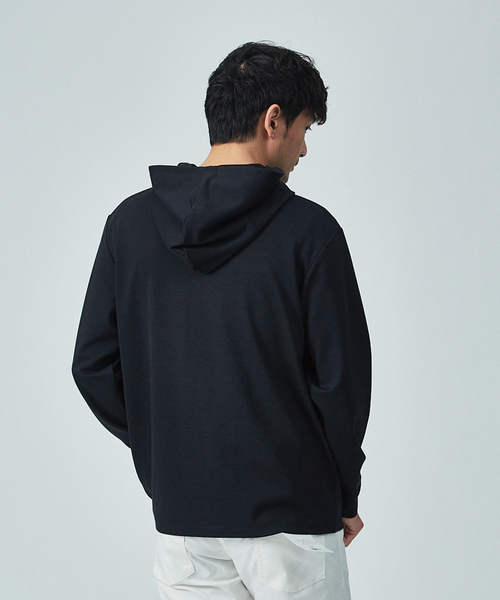 ABAHOUSE GRAY(アバハウスグレイ)の「【展開店舗限定/セットアップ対応】CASTELLO11 ポンチ切替 プルオーバー パーカー(パーカー・メンズ・グレー/ダークネイビー・46/48)」の11枚目の写真