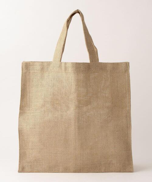 THE STATION STORE（ザ ステーション ストア）の「＜Maison Bengal＞ジュート プリント エコバッグ（エコバッグ/サブバッグ・レディース・ブラック/ナチュラル・FREE）」の4枚目の写真