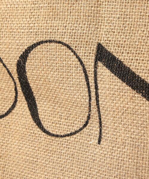 THE STATION STORE（ザ ステーション ストア）の「＜Maison Bengal＞ジュート プリント エコバッグ（エコバッグ/サブバッグ・レディース・ブラック/ナチュラル・FREE）」の6枚目の写真