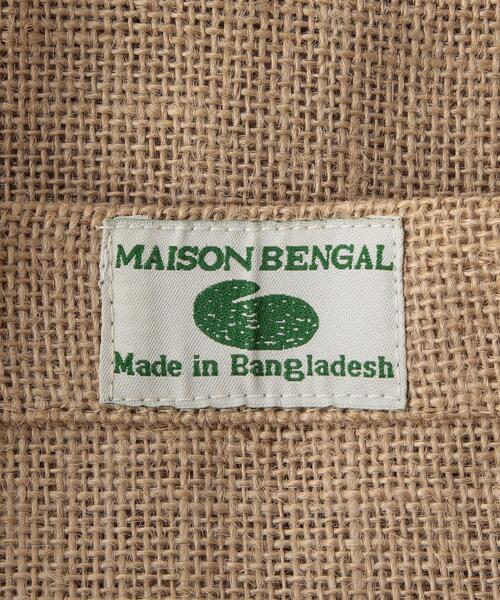 THE STATION STORE（ザ ステーション ストア）の「＜Maison Bengal＞ジュート プリント エコバッグ（エコバッグ/サブバッグ・レディース・ブラック/ナチュラル・FREE）」の7枚目の写真
