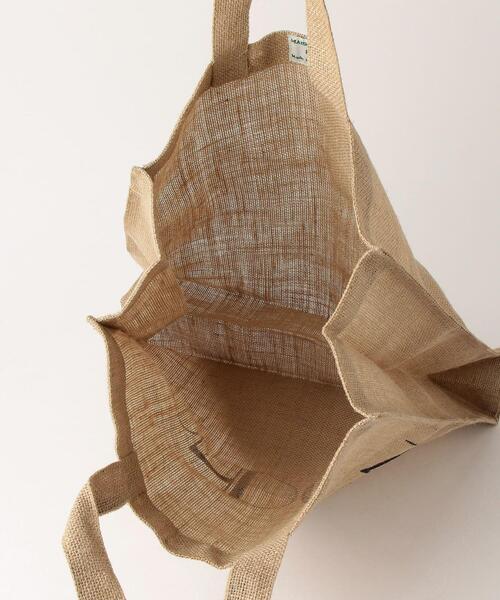 THE STATION STORE（ザ ステーション ストア）の「＜Maison Bengal＞ジュート プリント エコバッグ（エコバッグ/サブバッグ・レディース・ブラック/ナチュラル・FREE）」の8枚目の写真