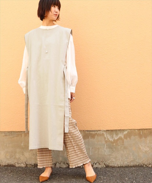 ブランドおしゃれ リネンライクサイドオープンワンピース 受賞店舗 Mjcbron Fr