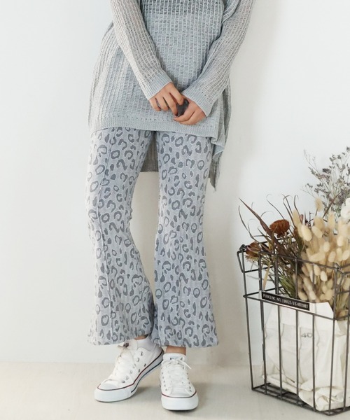 ARCANUM DESIGN（アルカナムデザイン）の「ARL ヒョウ柄ジャガードフレアーパンツ（その他パンツ・レディース・ブラック/グレー・S/M）」の11枚目の写真