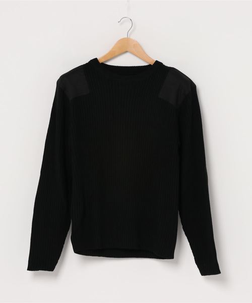 HOUSTON（ヒューストン）の「【HOUSTON】コマンドセーター（ニット/セーター・メンズ・ネイビー/ブラック/オリーブドラブ/チャコール/その他・LARGE/MEDIUM/X-LARGE）」の2枚目の写真