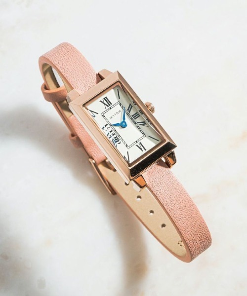 MATOW(マトウ)の「※入荷禁止「MATOW/マトウ」SHIKI SQUARE ローズゴールド(アナログ腕時計・レディース・ブラウン/ブルー/ネイビー/レッド/グレー/ピンク/ブラック/ホワイト・FREE)」の8枚目の写真