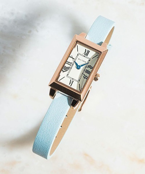 MATOW(マトウ)の「※入荷禁止「MATOW/マトウ」SHIKI SQUARE ローズゴールド(アナログ腕時計・レディース・ブラウン/ブルー/ネイビー/レッド/グレー/ピンク/ブラック/ホワイト・FREE)」の7枚目の写真