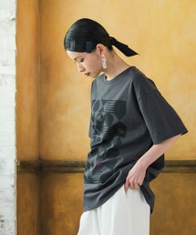 ジオメトリックプリントTシャツ