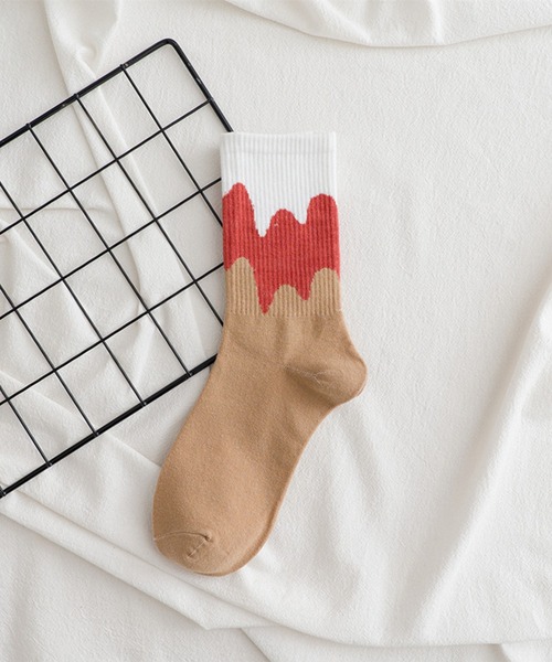 「kakko」（カッコ）の「レディース グラデーションカラー クルーソックス靴下（ソックス/靴下・レディース・A/B/C/D/E/F/G/H/I/J/K・FREE）」の7枚目の写真