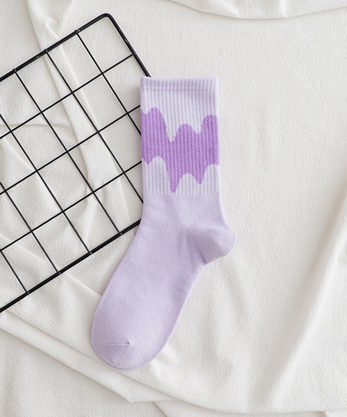「kakko」（カッコ）の「レディース グラデーションカラー クルーソックス靴下（ソックス/靴下・レディース・A/B/C/D/E/F/G/H/I/J/K・FREE）」の9枚目の写真