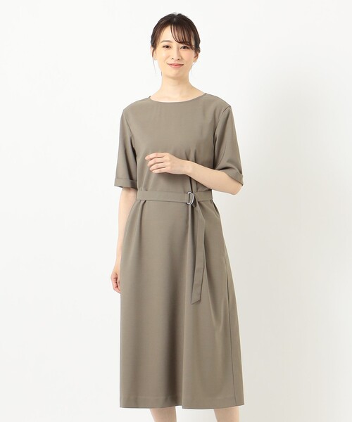 J.PRESS(ジェイプレス)の「【洗える】ドライタッチツイルストレッチ ワンピース(ワンピース・レディース・ブラック系/ブラウン系/ダルブルー系・T13/T15)」の9枚目の写真