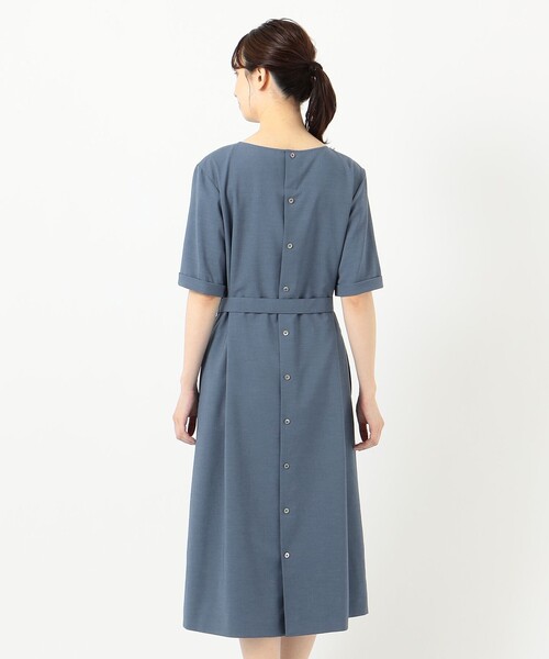 J.PRESS(ジェイプレス)の「【洗える】ドライタッチツイルストレッチ ワンピース(ワンピース・レディース・ブラック系/ブラウン系/ダルブルー系・T13/T15)」の12枚目の写真