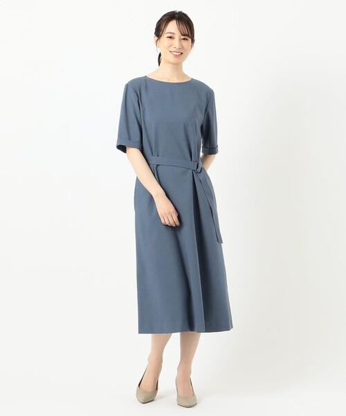J.PRESS(ジェイプレス)の「【洗える】ドライタッチツイルストレッチ ワンピース(ワンピース・レディース・ブラック系/ブラウン系/ダルブルー系・T13/T15)」の21枚目の写真