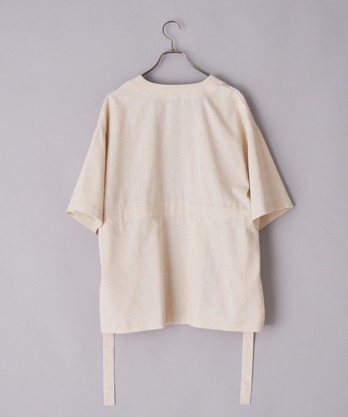 CIAOPANIC(チャオパニック)の「リネン混ベルテッドガウン(ブルゾン・レディース・ブラウン/カーキ/アイボリー・FREE)」の6枚目の写真