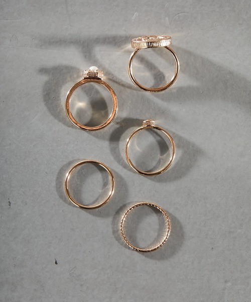 Chico（チコ）の「コインリング5点セット（リング・レディース・シルバー/ゴールド・FREE）」の8枚目の写真