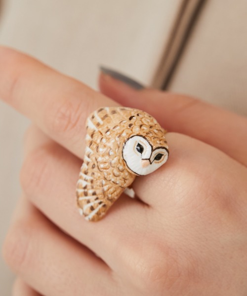 NACH(ナッシュ)の「(WEB限定)【NACH(ナッシュ)】 フクロウリング(リング・レディース・ゴールド・FREE)」の5枚目の写真