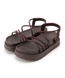 DRESKIP | 厚底アシメストラップサンダル(サンダル)