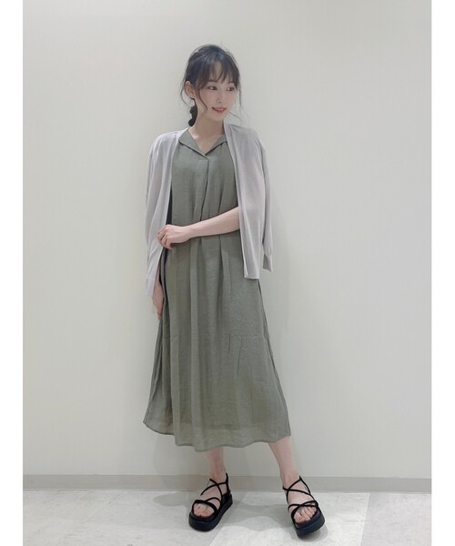 DRESKIP（ドレスキップ）の「◆厚底アシメストラップサンダル（サンダル・レディース・アイボリー/ブラック/ダークブラウン・35/45）」の6枚目の写真