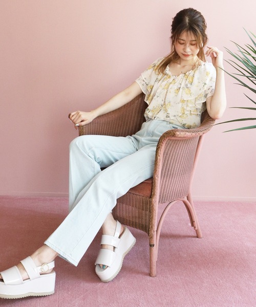 one after another NICE CLAUP（ワンアフターアナザーナイスクラップ）の「フリルボリュームブラウス（シャツ/ブラウス・レディース・グレー/オフホワイト/ラベンダー/ホワイト系その他/ピンク系その他・FREE）」の21枚目の写真