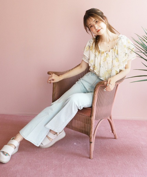 one after another NICE CLAUP（ワンアフターアナザーナイスクラップ）の「フリルボリュームブラウス（シャツ/ブラウス・レディース・グレー/オフホワイト/ラベンダー/ホワイト系その他/ピンク系その他・FREE）」の22枚目の写真