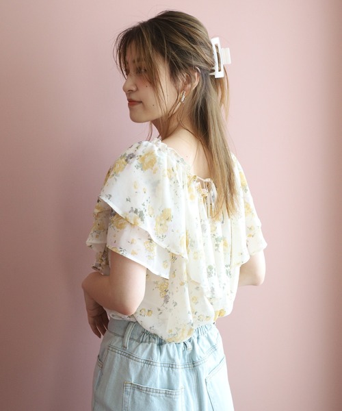 one after another NICE CLAUP（ワンアフターアナザーナイスクラップ）の「フリルボリュームブラウス（シャツ/ブラウス・レディース・グレー/オフホワイト/ラベンダー/ホワイト系その他/ピンク系その他・FREE）」の18枚目の写真