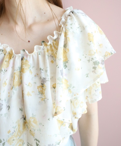 one after another NICE CLAUP（ワンアフターアナザーナイスクラップ）の「フリルボリュームブラウス（シャツ/ブラウス・レディース・グレー/オフホワイト/ラベンダー/ホワイト系その他/ピンク系その他・FREE）」の19枚目の写真