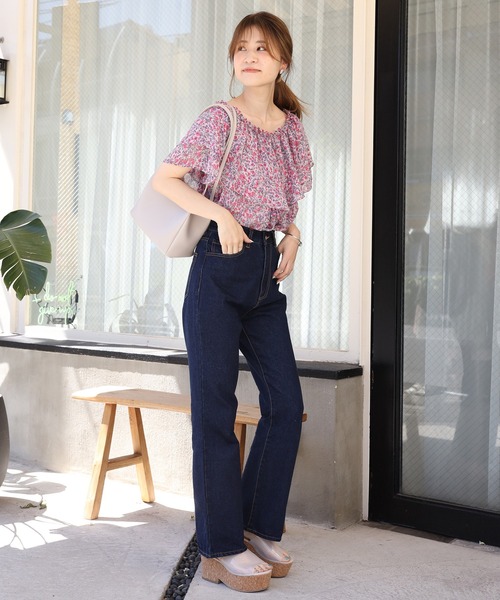 one after another NICE CLAUP（ワンアフターアナザーナイスクラップ）の「フリルボリュームブラウス（シャツ/ブラウス・レディース・グレー/オフホワイト/ラベンダー/ホワイト系その他/ピンク系その他・FREE）」の10枚目の写真