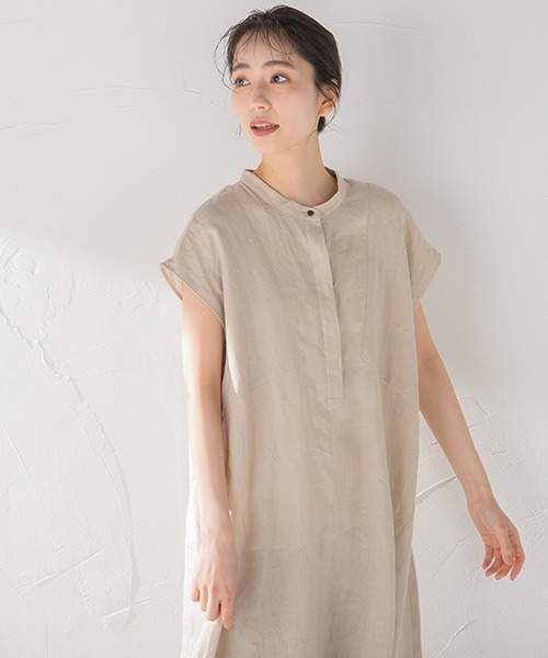 コットンリネンフレアワンピース　Droite lautreamont Droite lautreamont（ドロワットロートレアモン）の「コットン