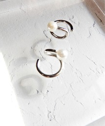 y/m by Yukie | ポイントアクリルパールイヤカフセット(イヤーカフ)