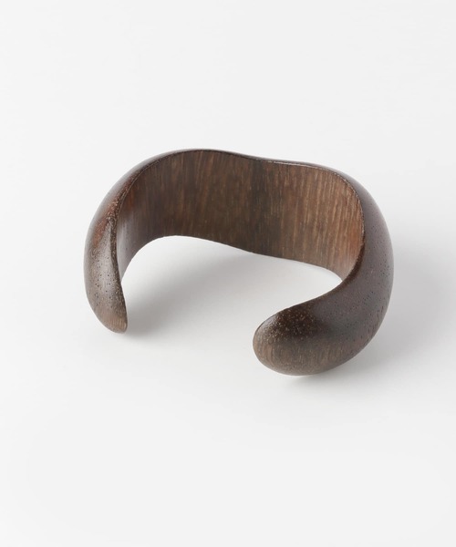 SMELLY（スメリー）の「ナミナミウッドバングル（バングル/リストバンド・レディース・ブラウン・-）」の6枚目の写真