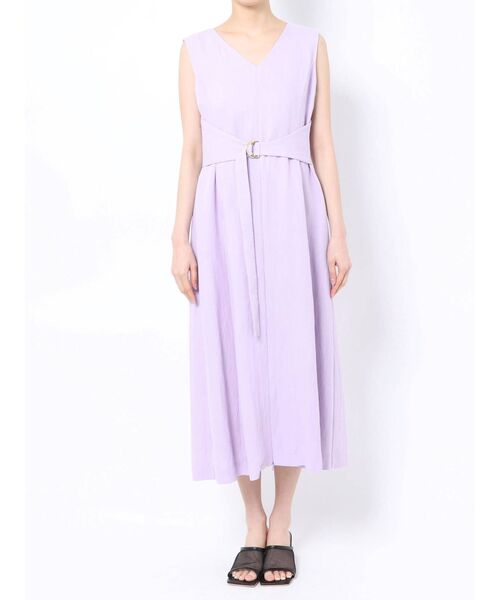 LAGUNAMOON（ラグナムーン）の「2WAYウエストマークワンピース（ワンピース・レディース・ダークブラウン/ベージュ/ラベンダー・SMALL/MEDIUM）」の5枚目の写真