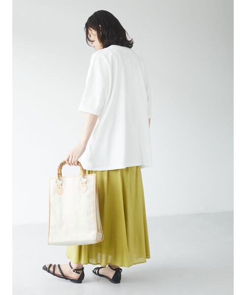 Green　Parks（グリーンパークス）の「Iコットンボイルスカート＊（スカート・レディース・ブラック/ブルー/グリーン/グレイッシュベージュ/オフホワイト/オレンジ/その他6/パープル・FREE）」の18枚目の写真