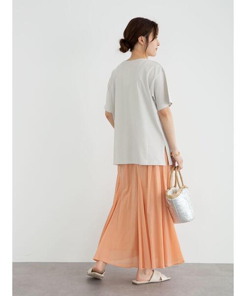 Green　Parks（グリーンパークス）の「Iコットンボイルスカート＊（スカート・レディース・ブラック/ブルー/グリーン/グレイッシュベージュ/オフホワイト/オレンジ/その他6/パープル・FREE）」の22枚目の写真