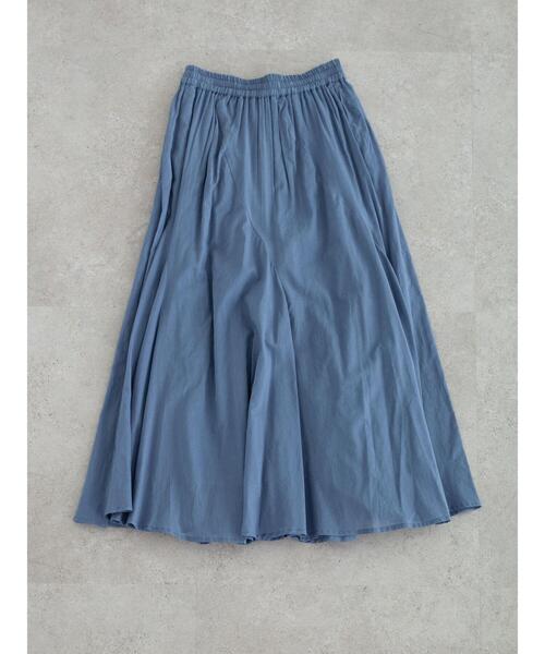 Green　Parks（グリーンパークス）の「Iコットンボイルスカート＊（スカート・レディース・ブラック/ブルー/グリーン/グレイッシュベージュ/オフホワイト/オレンジ/その他6/パープル・FREE）」の5枚目の写真