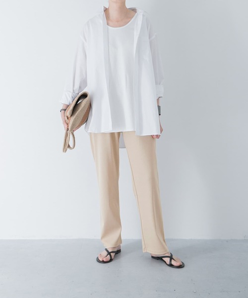 かぐれ（カグレ）の「コットンカットイージーパンツ（その他パンツ・レディース・ベージュ/ライトグレー・FREE）」の6枚目の写真