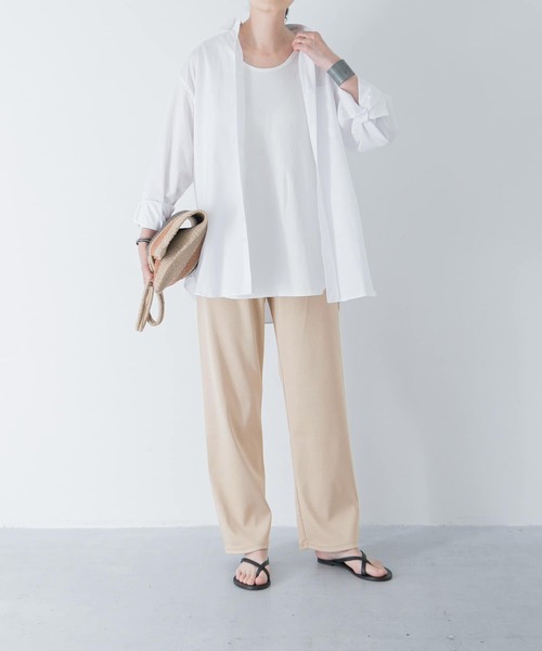 かぐれ（カグレ）の「コットンカットイージーパンツ（その他パンツ・レディース・ベージュ/ライトグレー・FREE）」の7枚目の写真