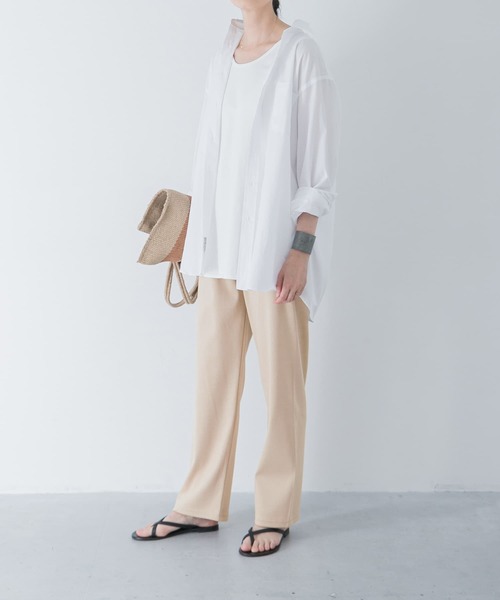 かぐれ（カグレ）の「コットンカットイージーパンツ（その他パンツ・レディース・ベージュ/ライトグレー・FREE）」の8枚目の写真