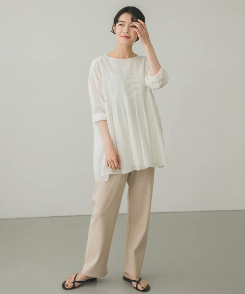 かぐれ（カグレ）の「コットンカットイージーパンツ（その他パンツ・レディース・ベージュ/ライトグレー・FREE）」の15枚目の写真