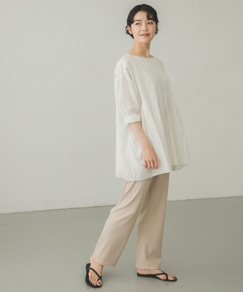 かぐれ（カグレ）の「コットンカットイージーパンツ（その他パンツ・レディース・ベージュ/ライトグレー・FREE）」の17枚目の写真