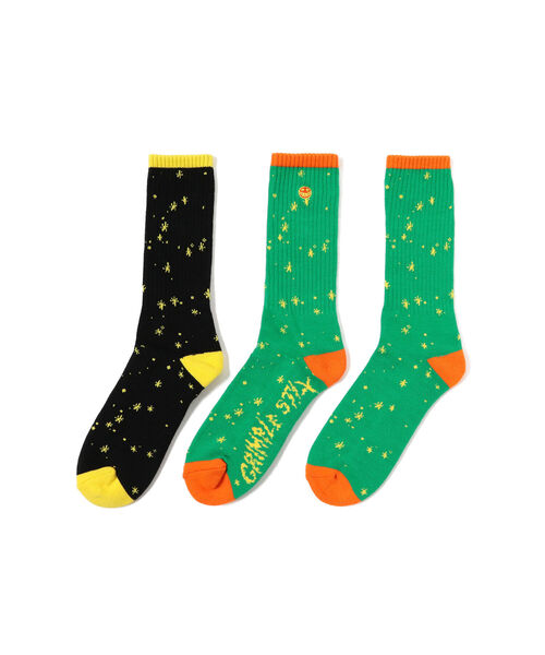 ANTI HERO（アンタイヒーロー）の「ANTI HERO / Grimple Stix Dust Socks（ソックス/靴下・メンズ・パープル/グリーン・ONE SIZE）」の6枚目の写真