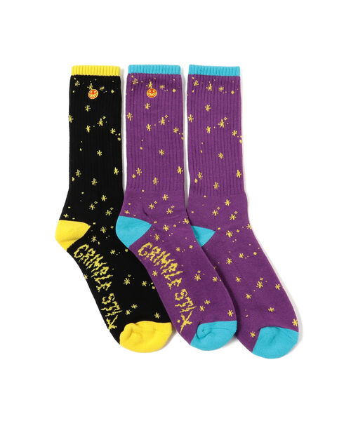 ANTI HERO（アンタイヒーロー）の「ANTI HERO / Grimple Stix Dust Socks（ソックス/靴下・メンズ・パープル/グリーン・ONE SIZE）」の8枚目の写真