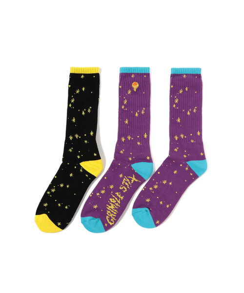 ANTI HERO（アンタイヒーロー）の「ANTI HERO / Grimple Stix Dust Socks（ソックス/靴下・メンズ・パープル/グリーン・ONE SIZE）」の9枚目の写真