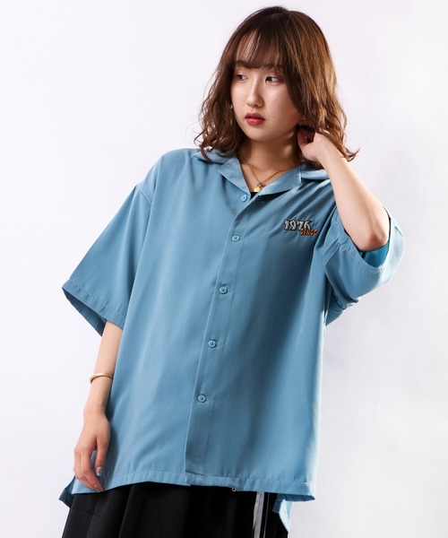 VISION STREET WEAR（ヴィジョンストリートウェア）の「【VISION STREET WEAR】恐竜刺繍シャツ（シャツ/ブラウス・メンズ・ブラック/サックスブルー/アイボリー・M/L）」の3枚目の写真