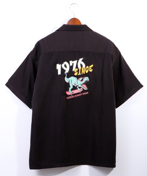 VISION STREET WEAR（ヴィジョンストリートウェア）の「【VISION STREET WEAR】恐竜刺繍シャツ（シャツ/ブラウス・メンズ・ブラック/サックスブルー/アイボリー・M/L）」の5枚目の写真